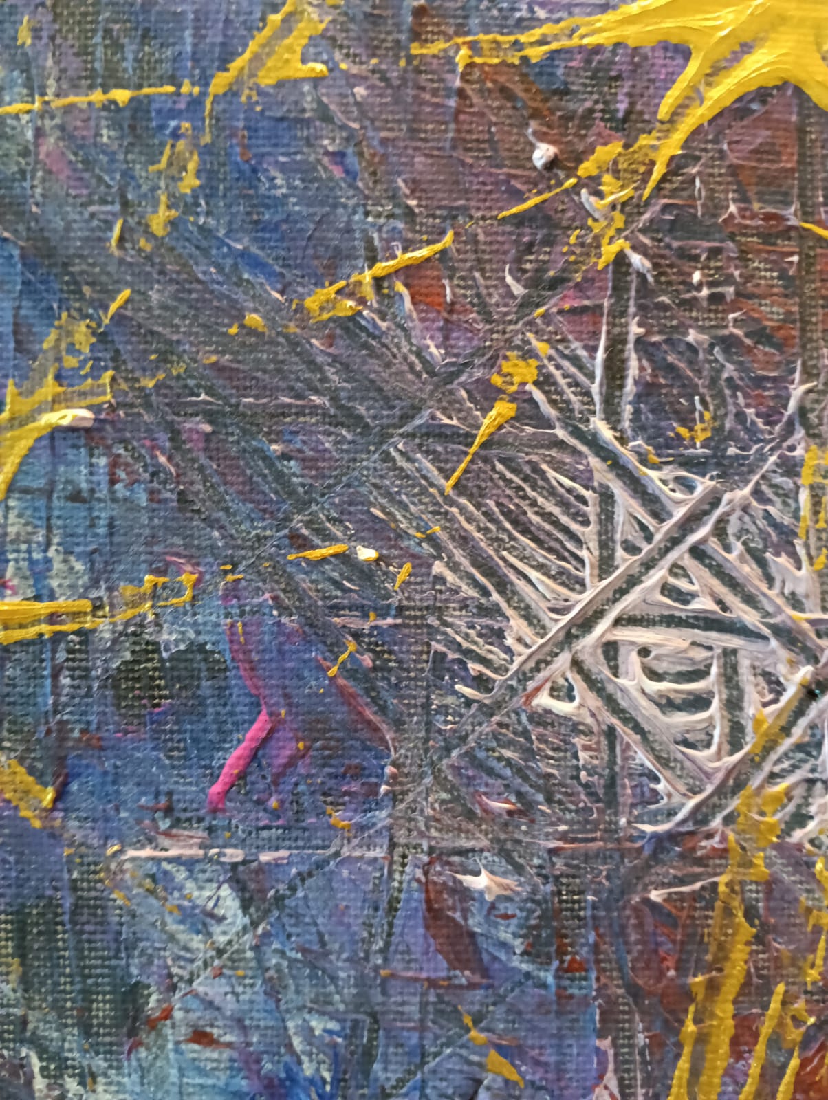 Costellazione — dettaglio texture e segni incisi