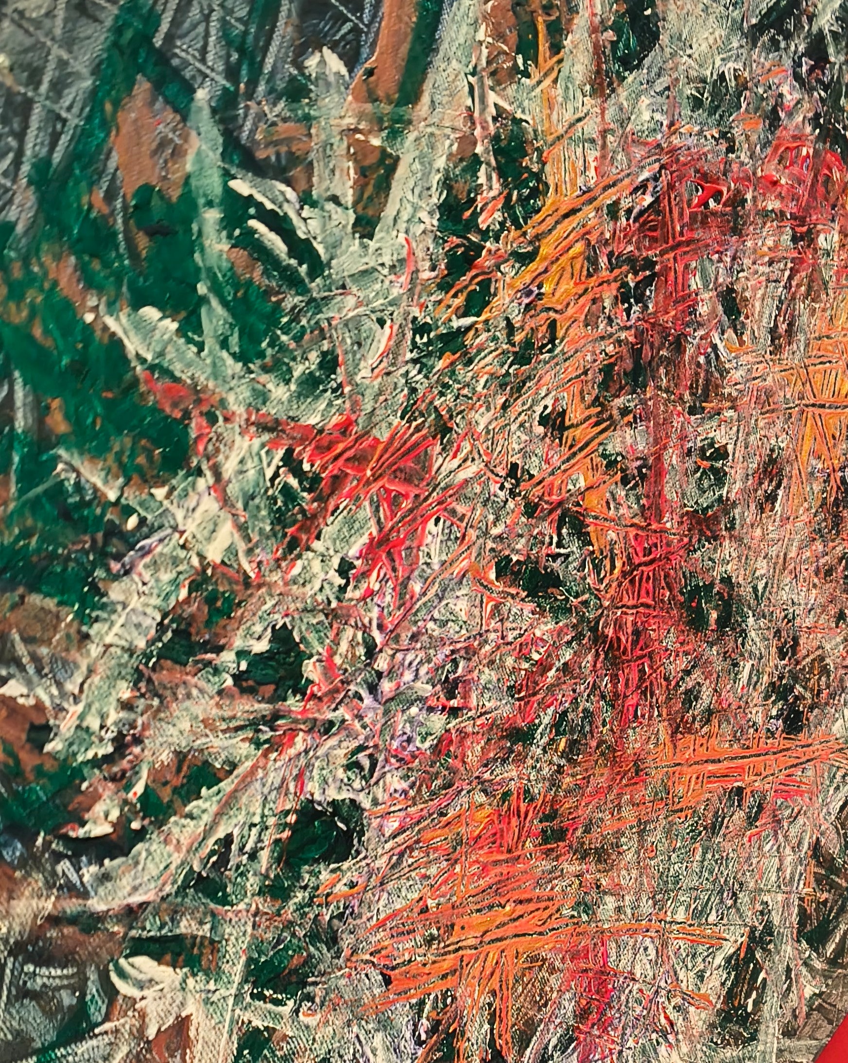 AMAZZONIA - OPERA ORIGINALE SU TELA con Telaio in Legno